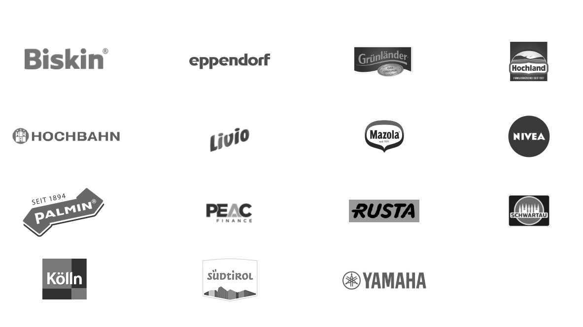 Logos of different brands